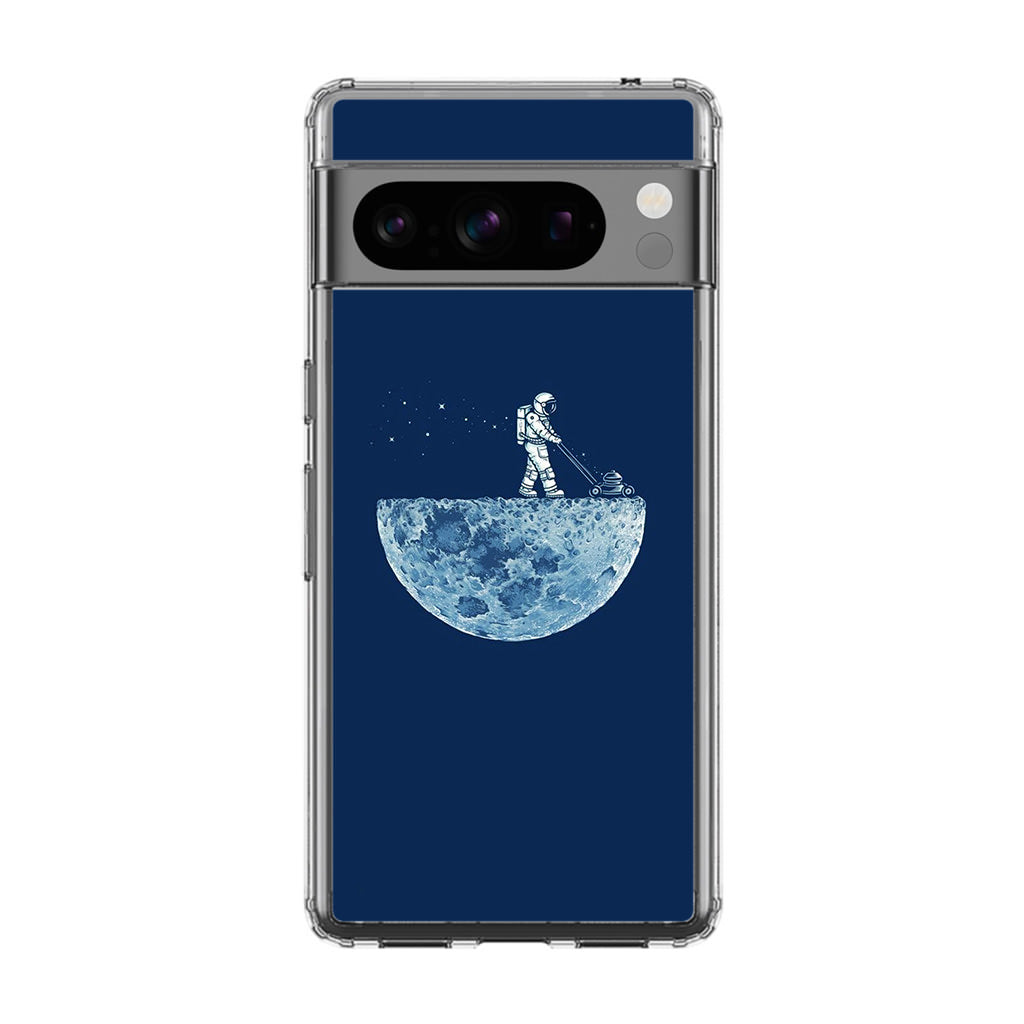 Astronaut Mowing The Moon Google Pixel 8 Pro Case