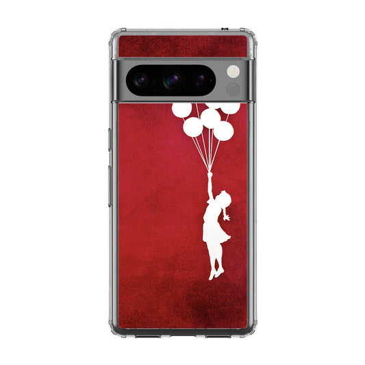 Banksy Girl With Balloons Red Google Pixel 8 Pro Case