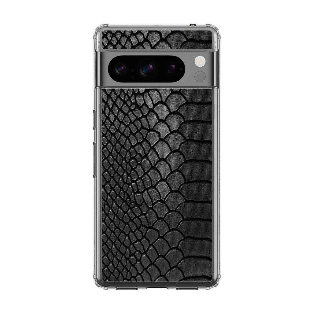 Black Snake Skin Texture Google Pixel 8 Pro Case