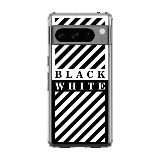 Black White Stripes Google Pixel 8 Pro Case