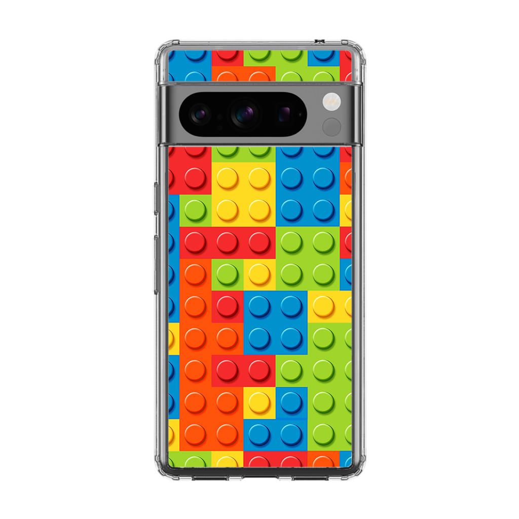 Blocks Rainbow Pattern Google Pixel 8 Pro Case