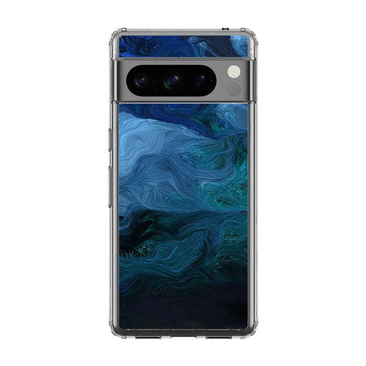 Blue Abstract Art Google Pixel 8 Pro Case