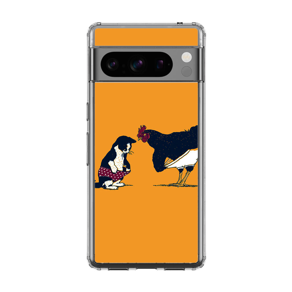 Cat Chicken Yellow Underwear Cute Google Pixel 8 Pro Case