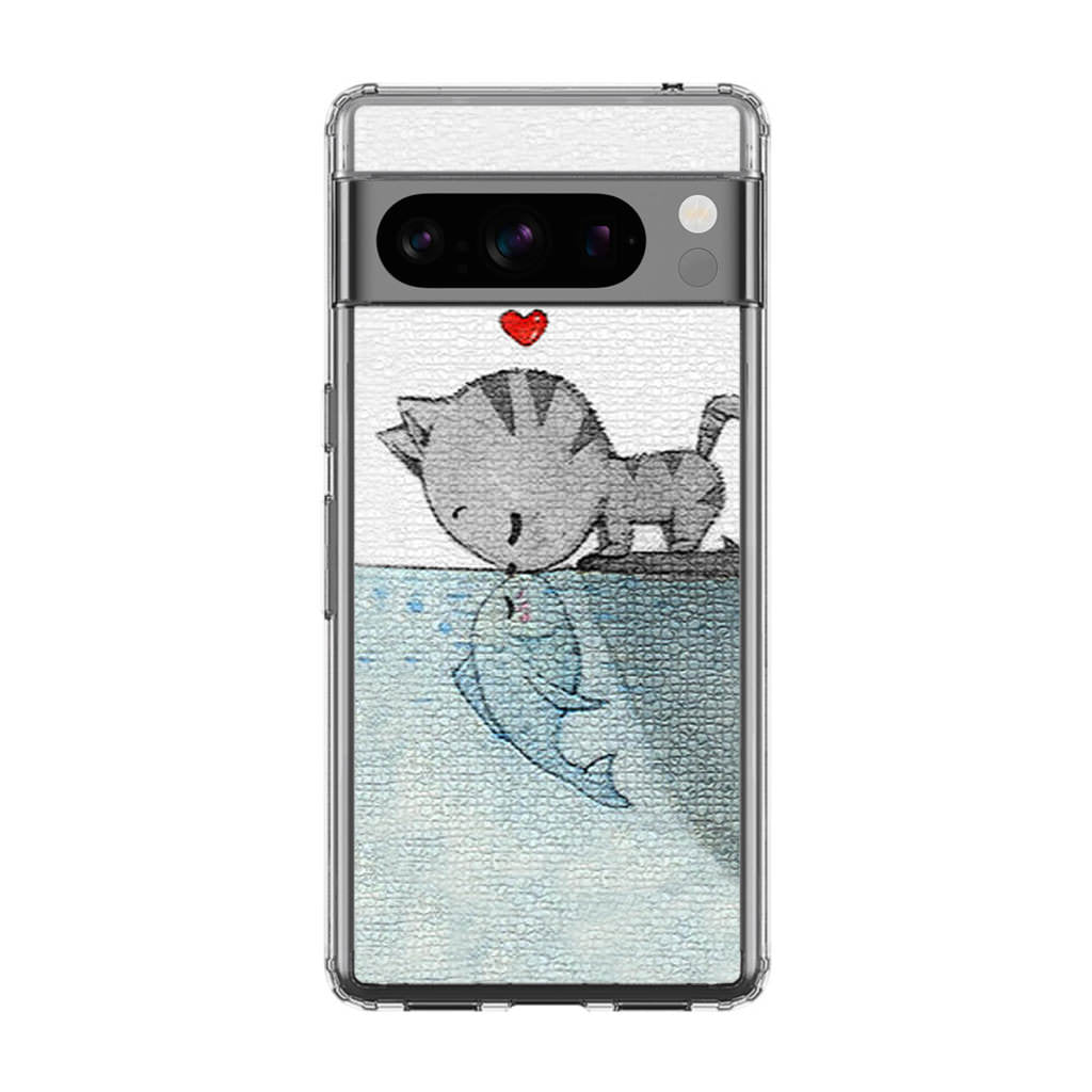 Cat Fish Kisses Google Pixel 8 Pro Case