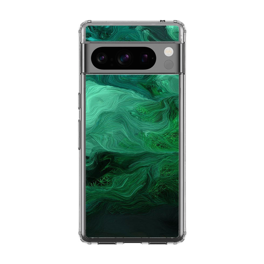 Green Abstract Art Google Pixel 8 Pro Case