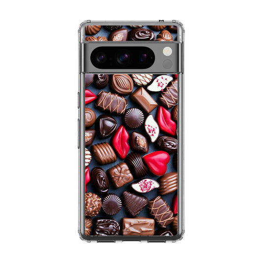 I Love Choco Pattern Google Pixel 8 Pro Case