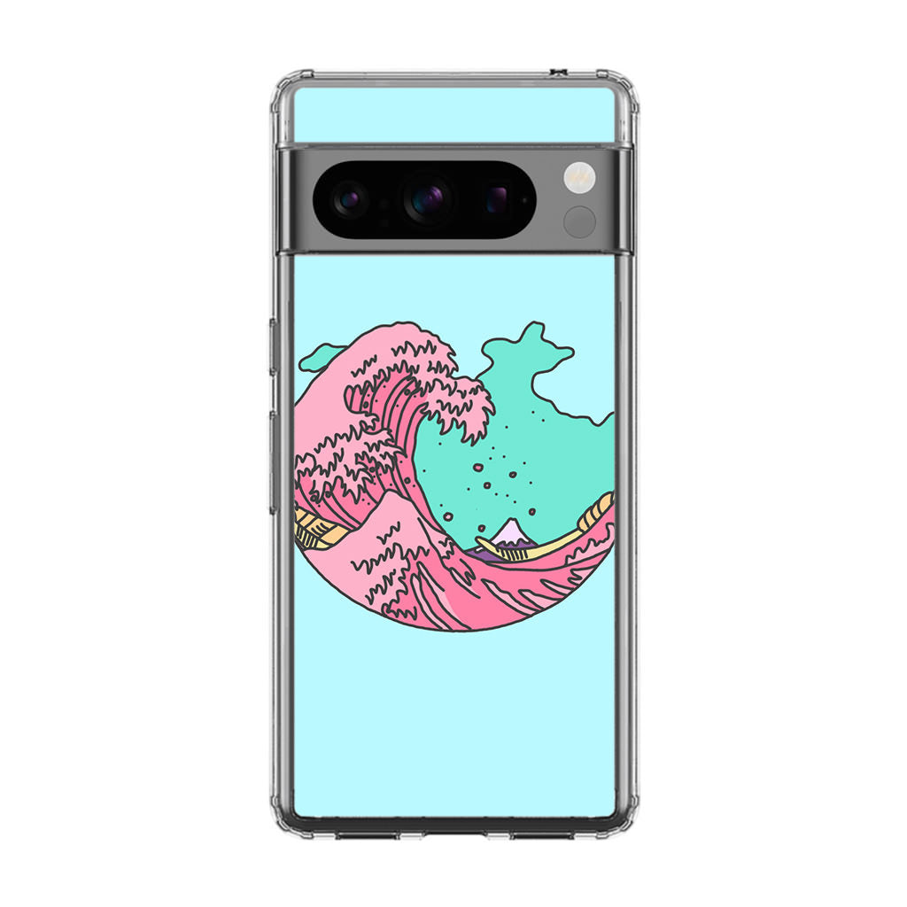 Japanese Pastel Wave Google Pixel 8 Pro Case