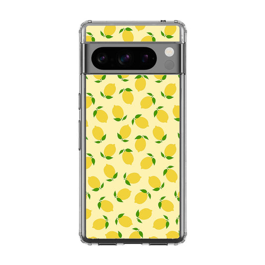 Lemons Fruit Pattern Google Pixel 8 Pro Case