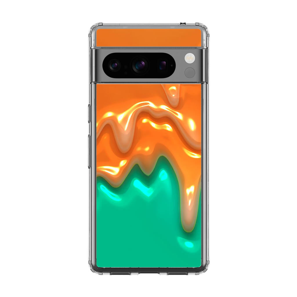 Orange Paint Dripping Google Pixel 8 Pro Case