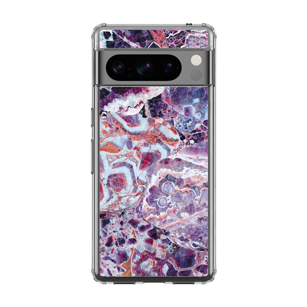 Purple Marble Google Pixel 8 Pro Case