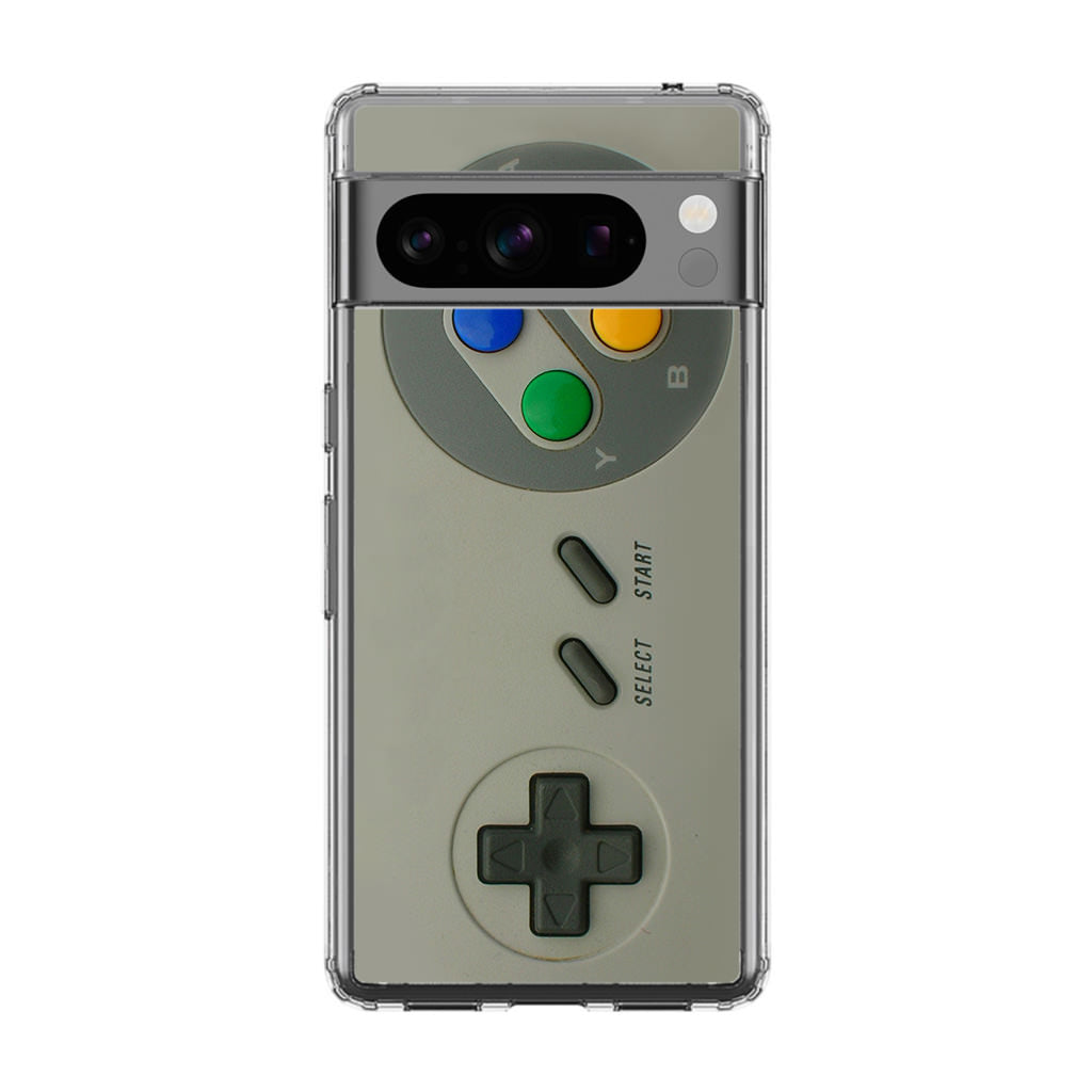 Silver Console Controller Google Pixel 8 Pro Case