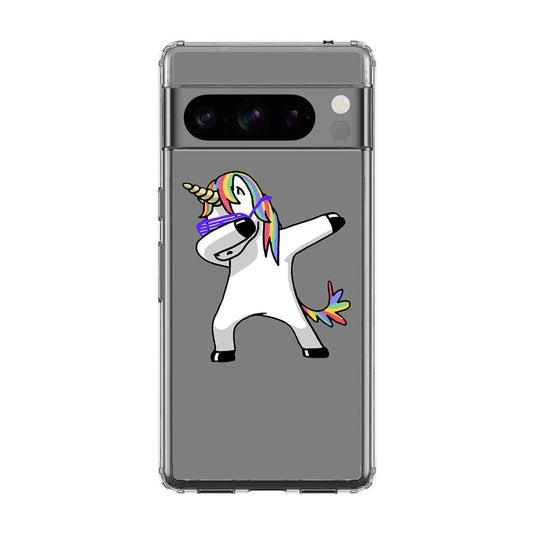 Unicorn Dabbing Grey Google Pixel 8 Pro Case