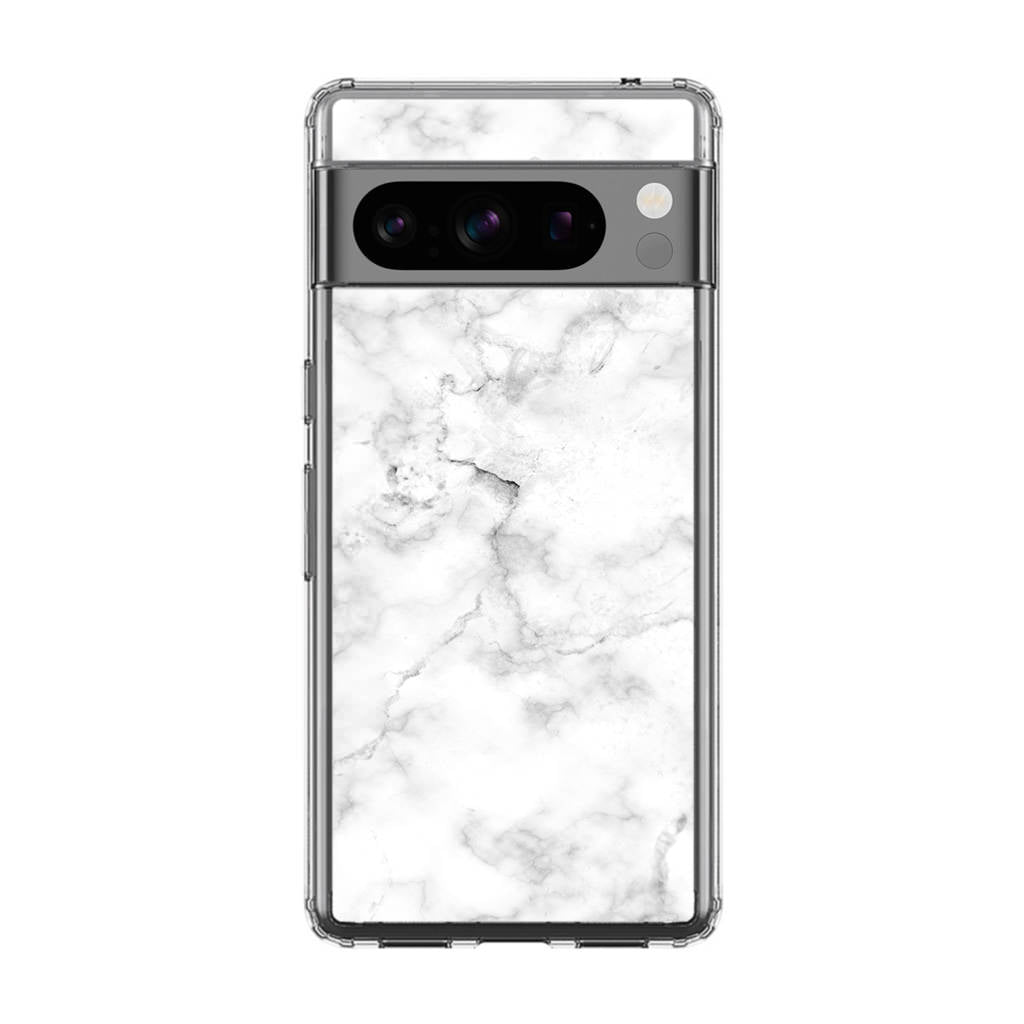 White Marble Google Pixel 8 Pro Case