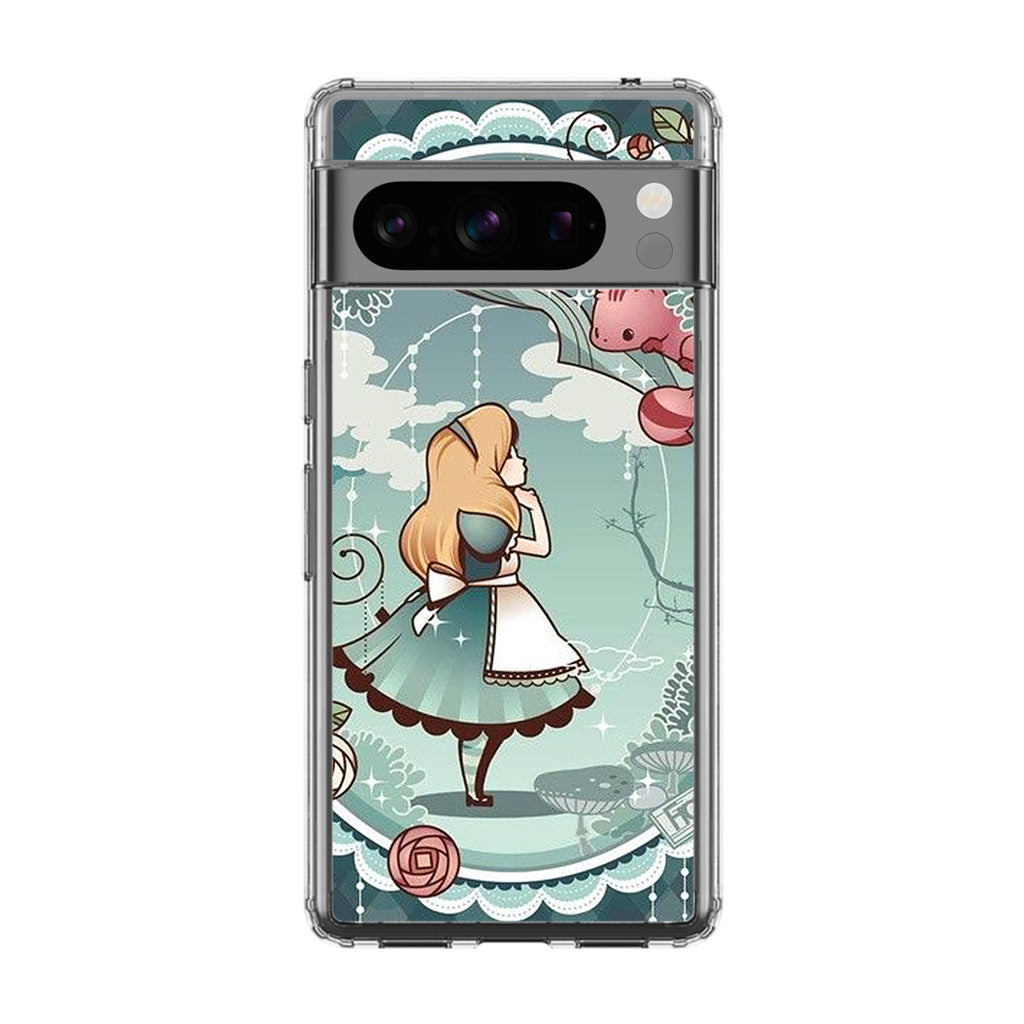 Alice And Cheshire Cat Poster Google Pixel 8 Pro Case