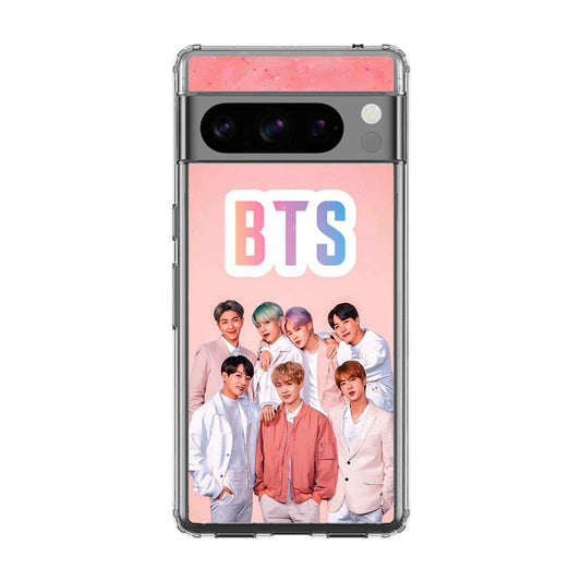 BTS Member in Pink Google Pixel 8 Pro Case