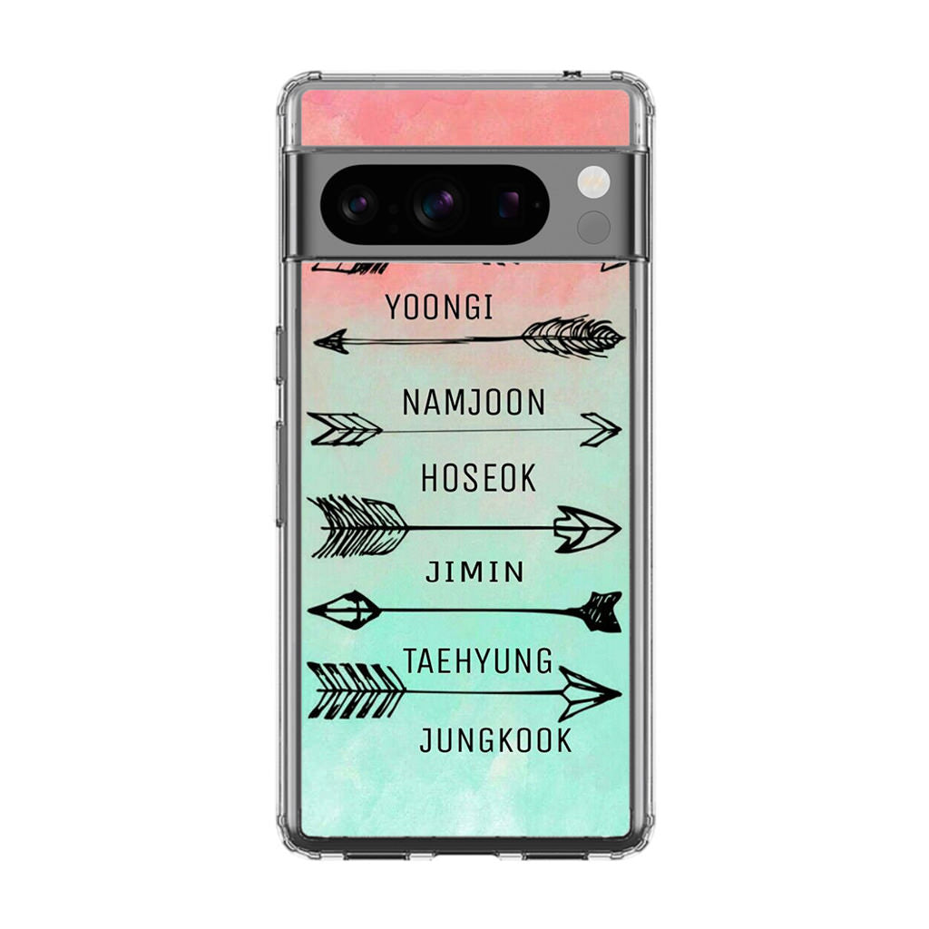 BTS Members Name Google Pixel 8 Pro Case