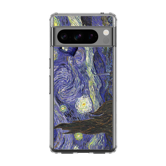 Dr Who Tardis In Van Gogh Starry Night Google Pixel 8 Pro Case
