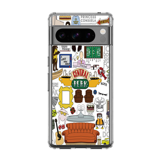 Friends TV Show Central Perk Sticker Google Pixel 8 Pro Case