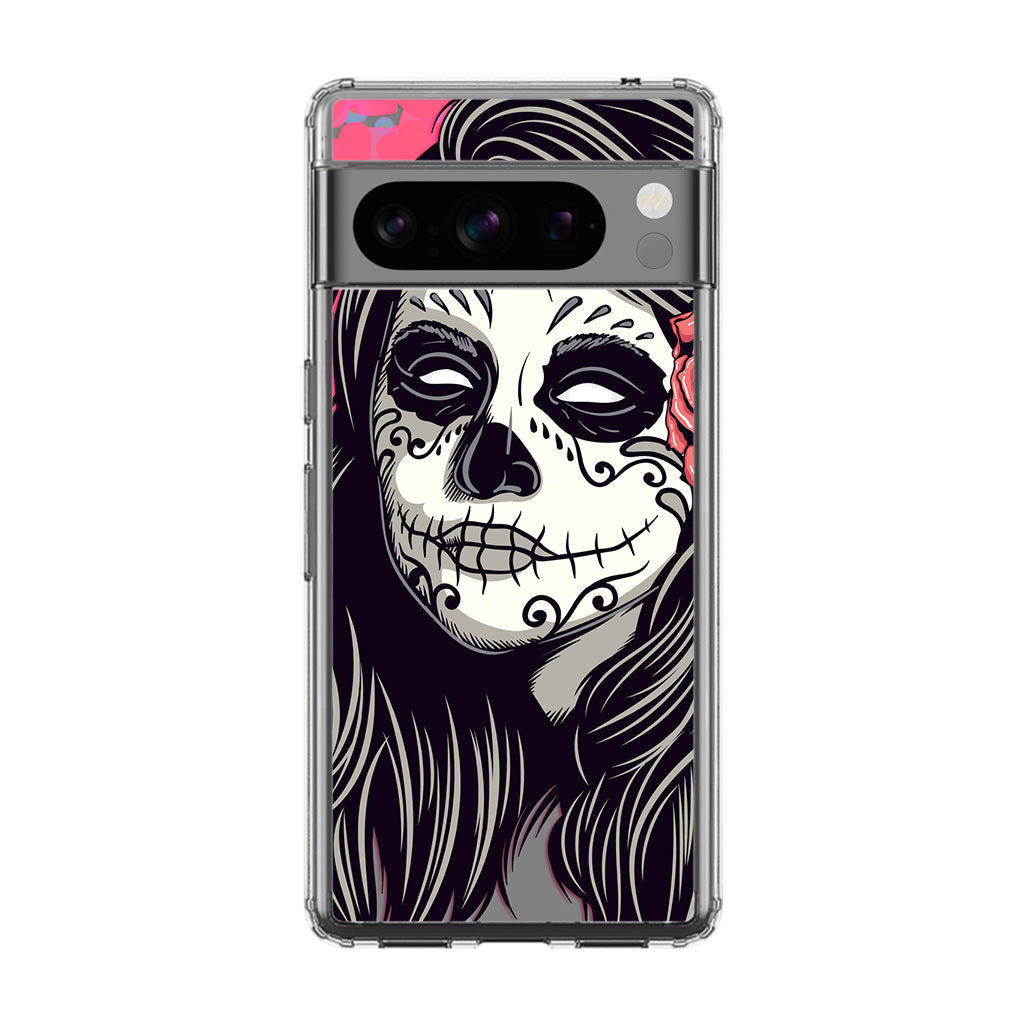 Girl Skull Flower Google Pixel 8 Pro Case