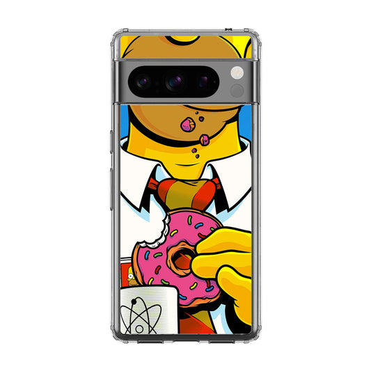 Homer Eats Donut Google Pixel 8 Pro Case