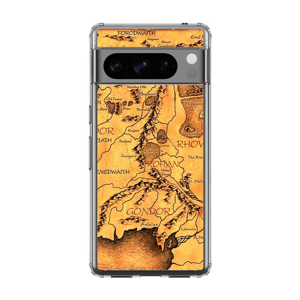 Middle Earth Map Hobbit Google Pixel 8 Pro Case