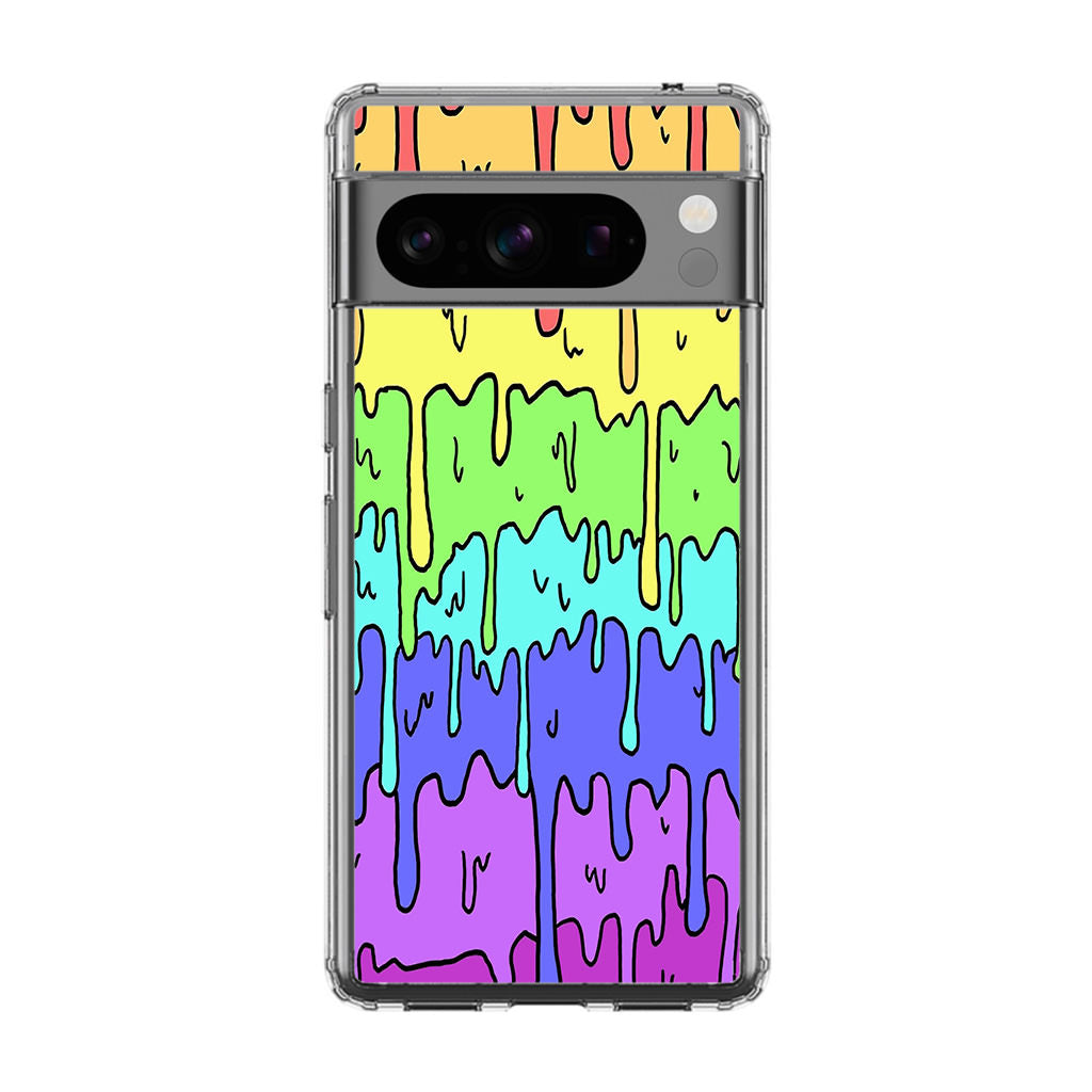 Pastel Kawaii Melting Rainbow Google Pixel 8 Pro Case