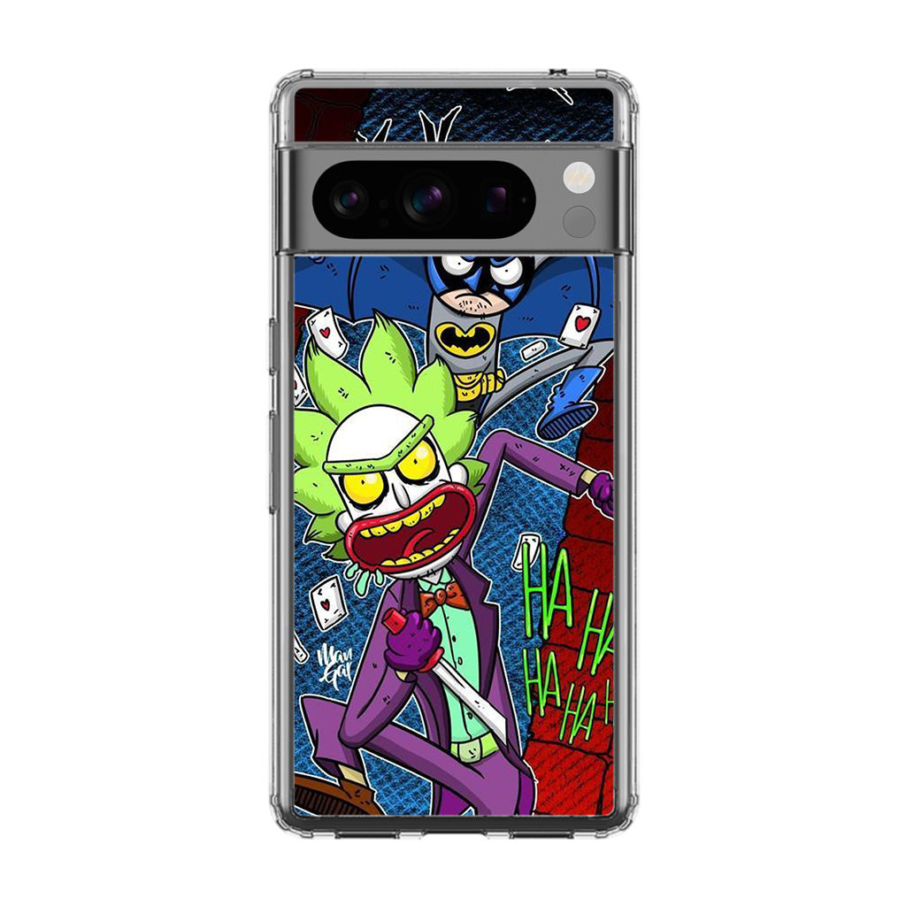 Rick And Morty Bat And Joker Clown Google Pixel 8 Pro Case