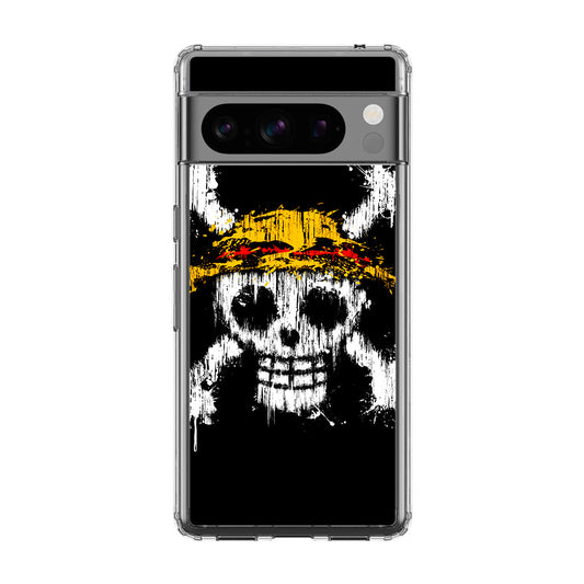 Straw Hat Pirate Logo Paint Google Pixel 8 Pro Case