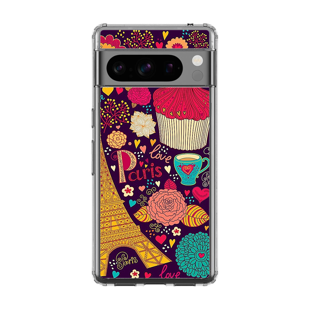 Vintage Love In Paris Google Pixel 8 Pro Case