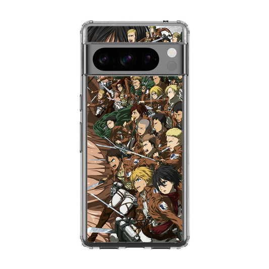 All Characters Attack On Titan First Season Google Pixel 8 Pro Case