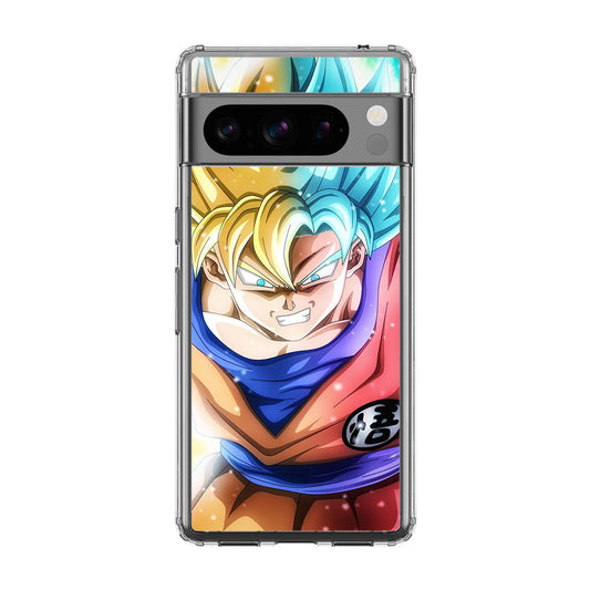 Goku SSJ 1 to SSJ Blue Google Pixel 8 Pro Case