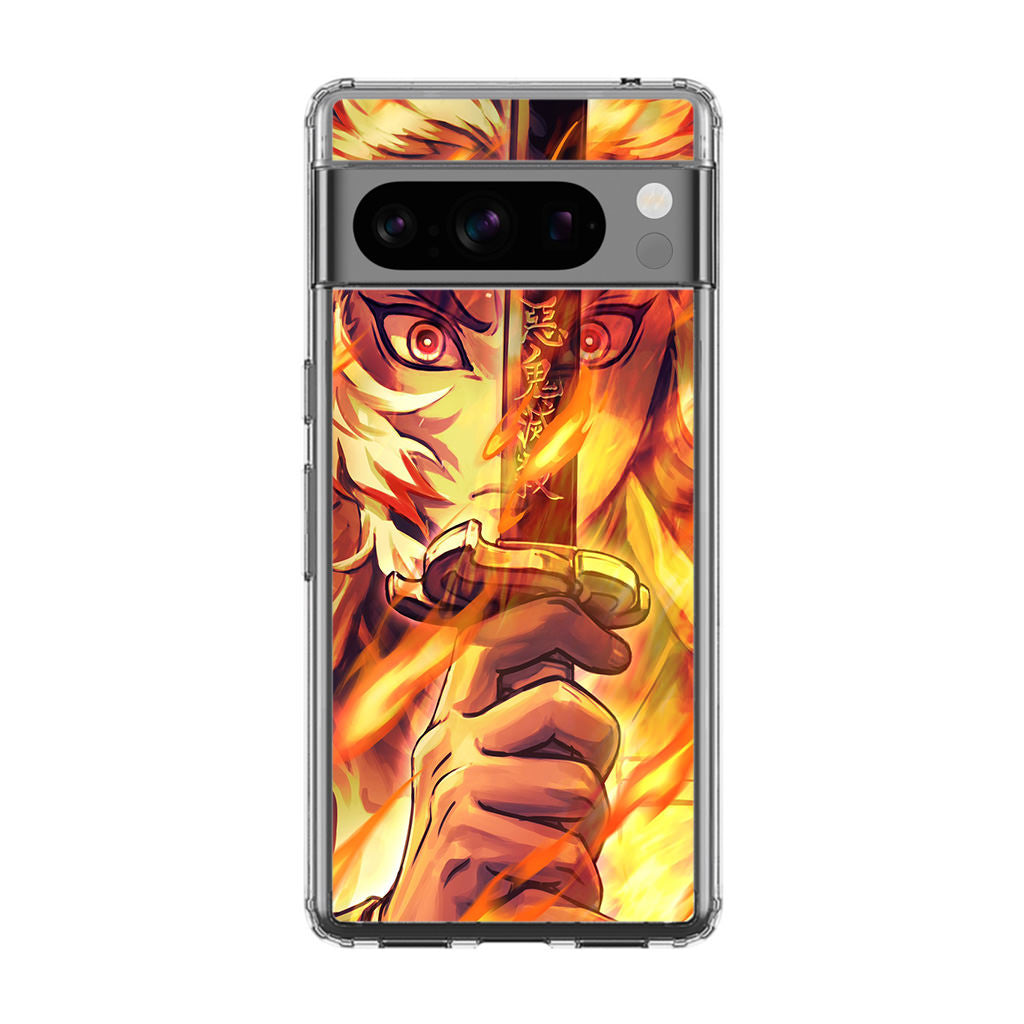 Kyojuro Rengoku Flame Sword Google Pixel 8 Pro Case