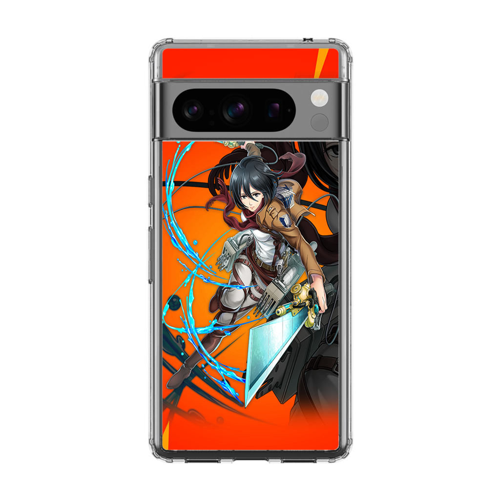 Mikasa Ackerman Poster Google Pixel 8 Pro Case