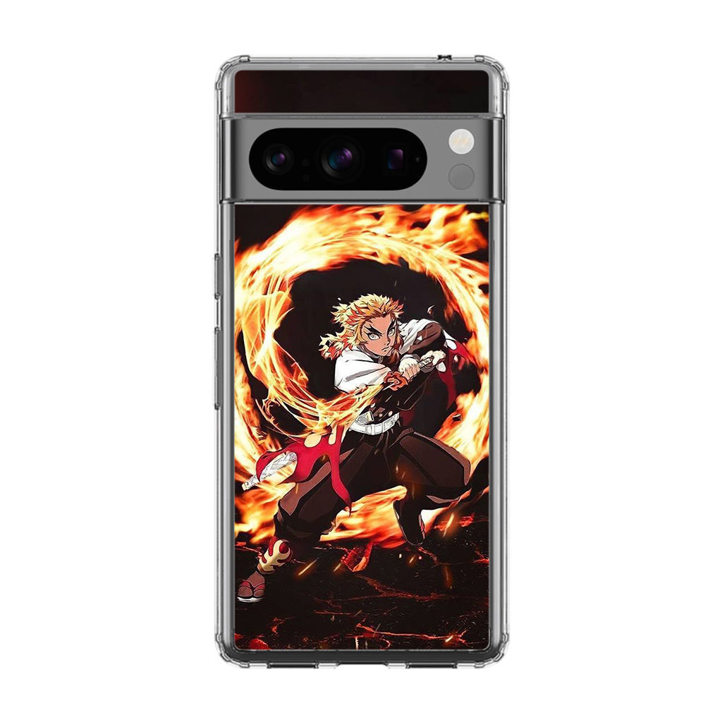 Rengoku Flame Breath Style Google Pixel 8 Pro Case