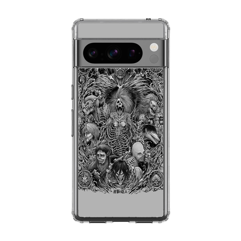 Sketch Of The Nine Titans Google Pixel 8 Pro Case