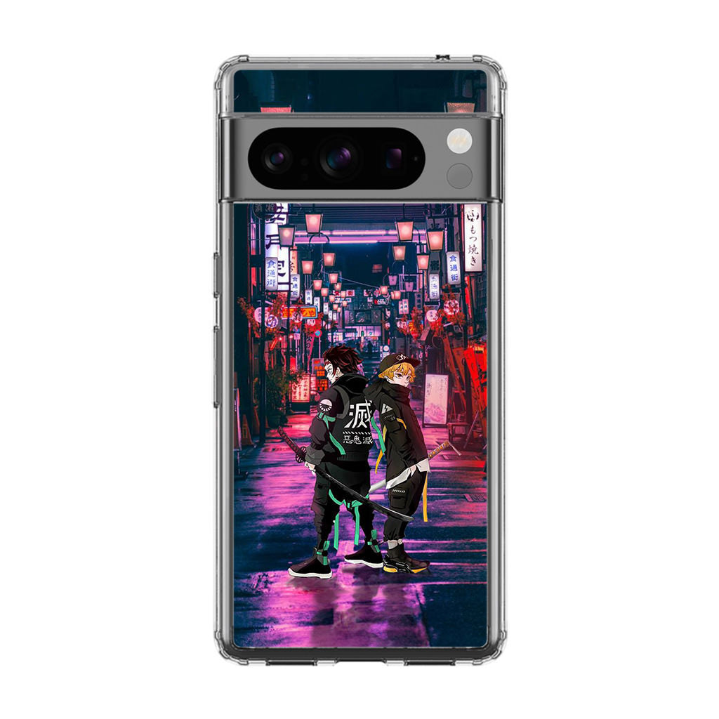 Tanjiro And Zenitsu in Style Google Pixel 8 Pro Case