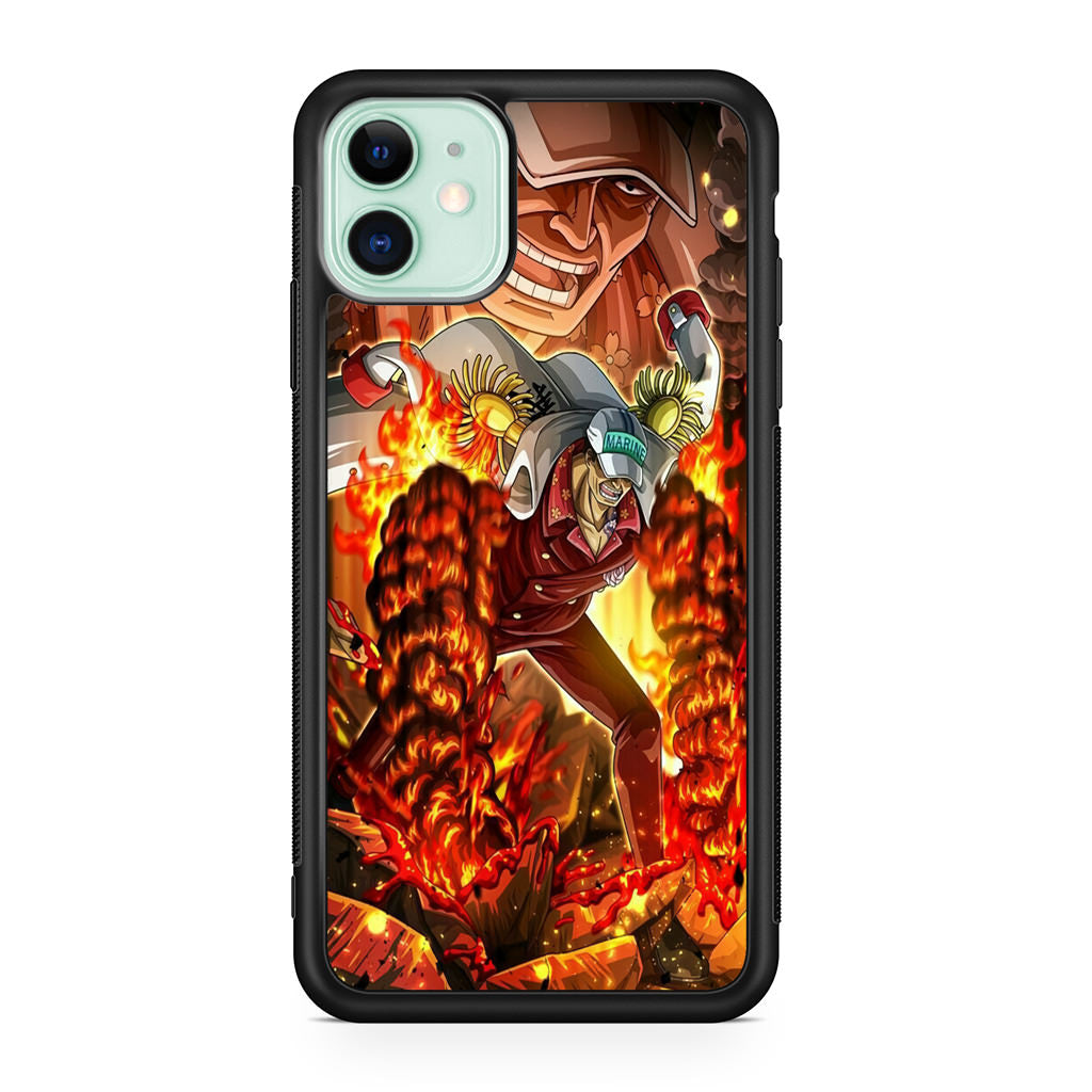 Akainu Exploding Volcano iPhone 11 Case