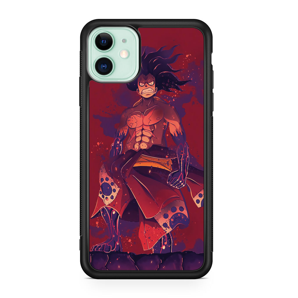 Luffy Snake Man Art iPhone 11 Case