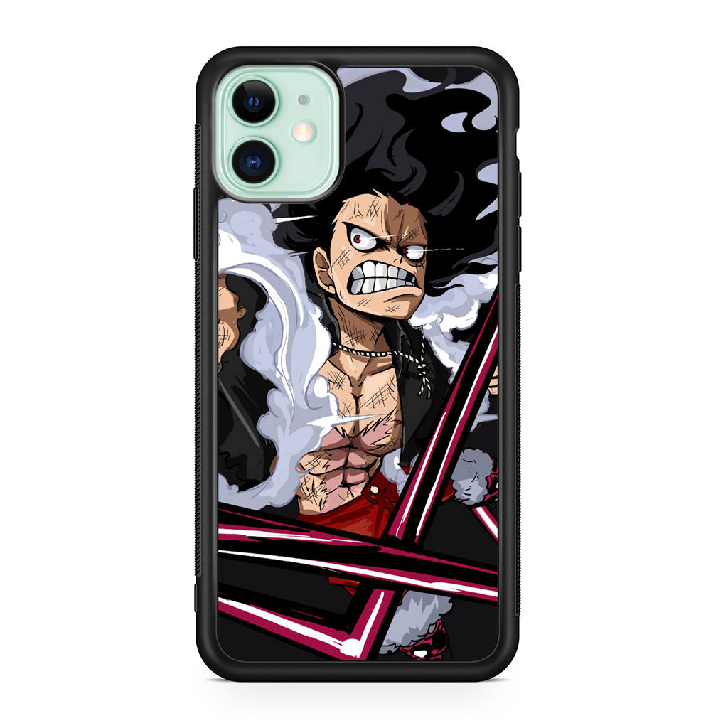 Luffy Snake Man Culverin Art iPhone 12 Case