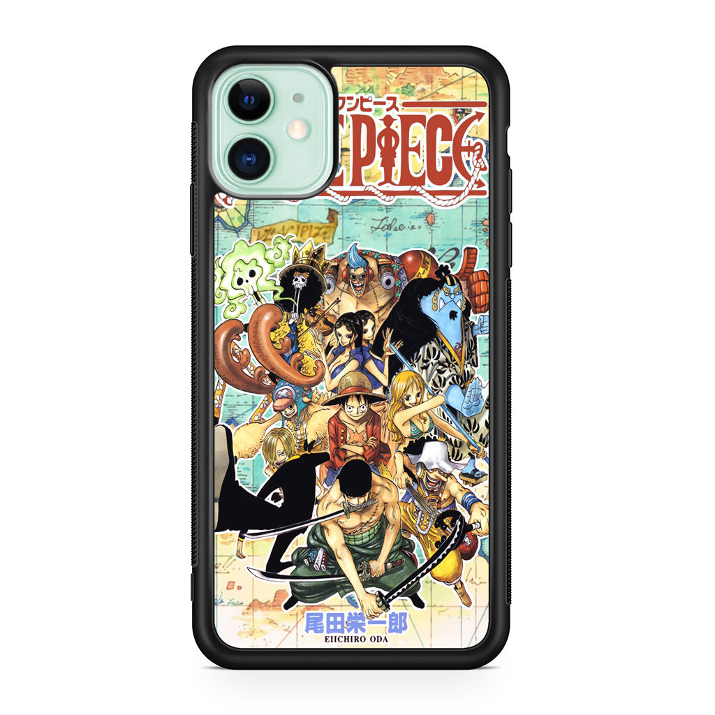 One Piece Comic Straw Hat Pirate iPhone 12 Case