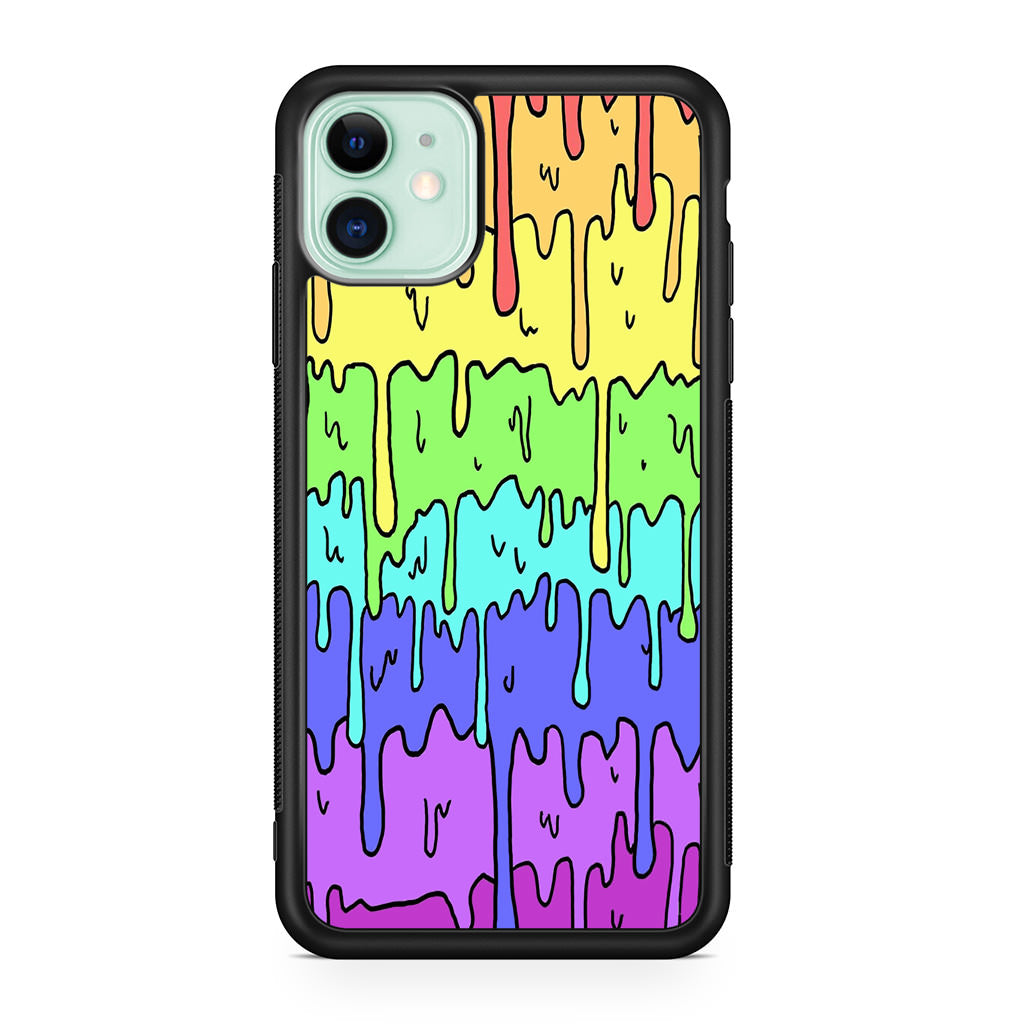 Pastel Kawaii Melting Rainbow iPhone 12 mini Case