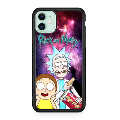 Rick And Morty Nebula Space iPhone 12 Case