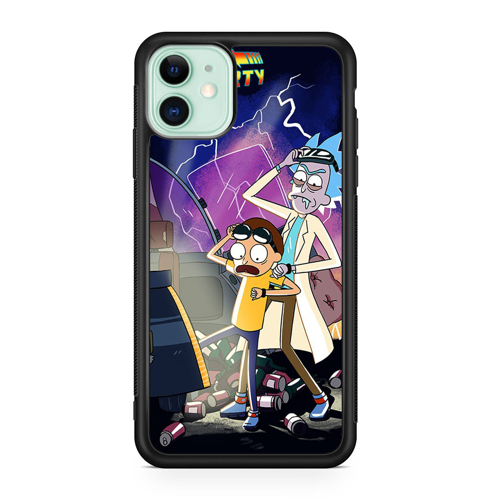Rick And Morty Back To The Future iPhone 11 Case
