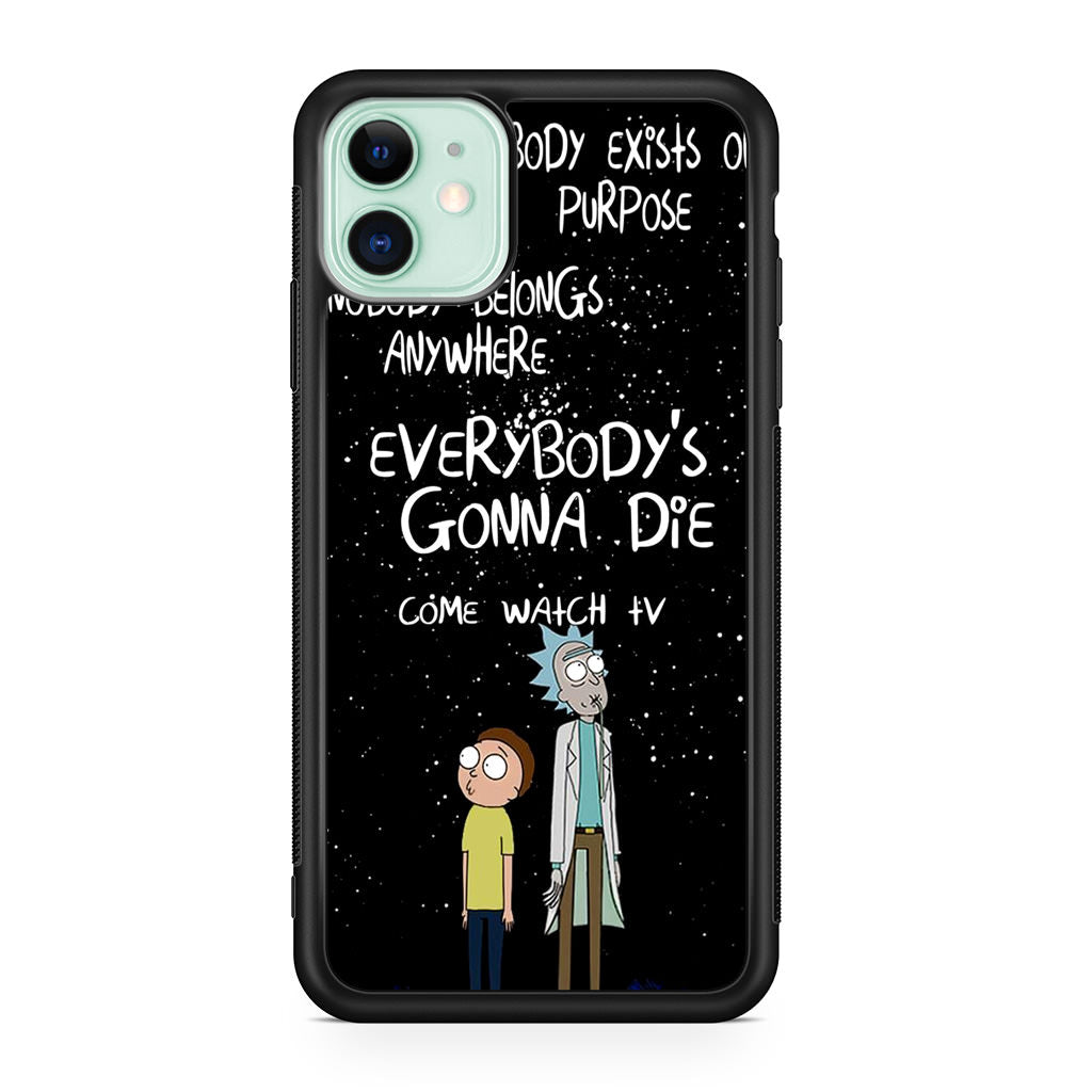 Rick And Morty Quotes iPhone 11 Case