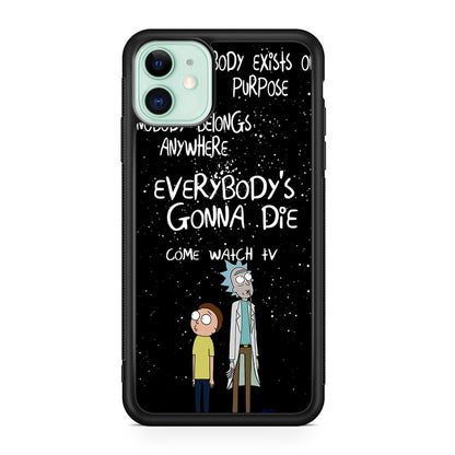 Rick And Morty Quotes iPhone 12 Case