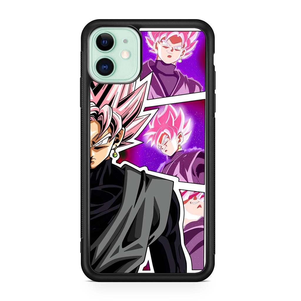 Super Goku Black Rose Collage iPhone 12 Case