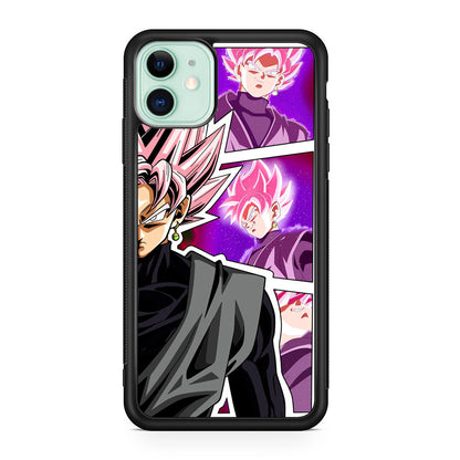Super Goku Black Rose Collage iPhone 12 Case