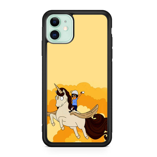 Tina Belcher And Unicorn iPhone 12 mini Case