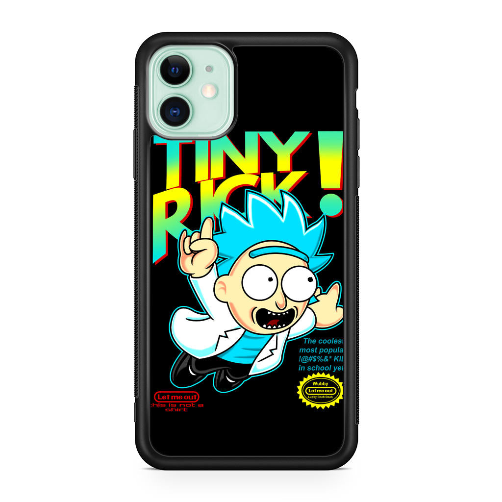 Tiny Rick Let Me Out iPhone 11 Case