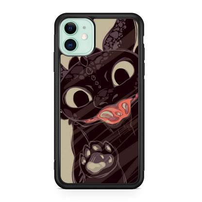 Toothless Dragon Art iPhone 12 Case